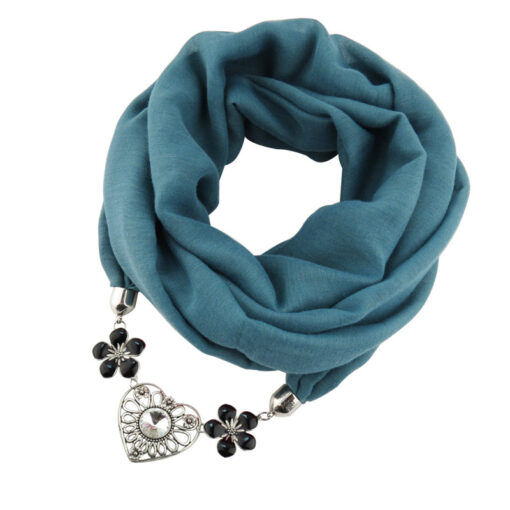 2020 New Women fashion Necklace jewelry scarf Winter Warm Pendant Scarf Cotton Female Wraps foulard femme