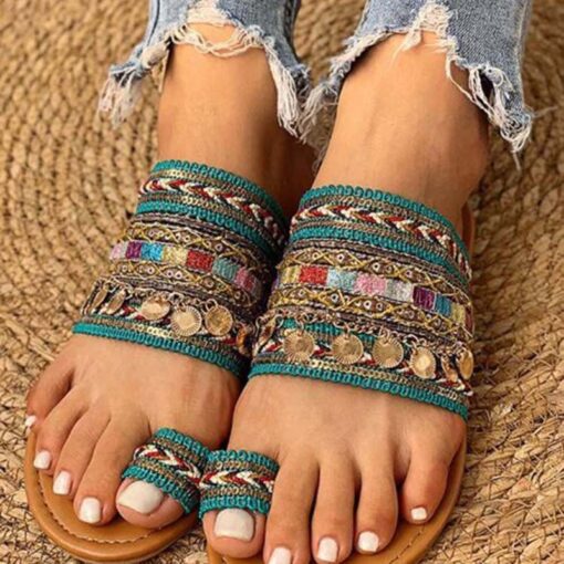 2021 Sandals Women Handmade Greek Style Shoes Female Flip Flops Bohemian Woman Sandals Flip Flops Slippers