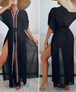 Beach Vacation Ethnic Sun Protection Lace up Cardigan O1CN01WOJE7F2GnzZwucRaJ 3058029061 0 cib