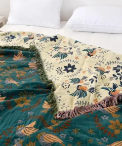 Nordic Style Gauze Bohemian Blanket T xtil cidade algod o gaze estilo n rdico sof capa cama casa confort vel cobertor 4